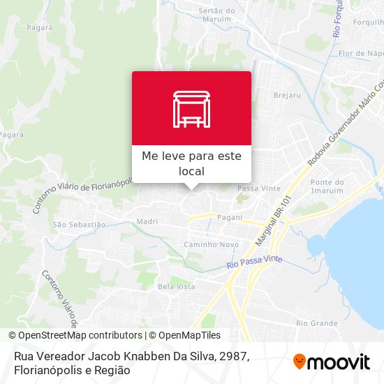 Rua Vereador Jacob Knabben Da Silva, 2987 mapa