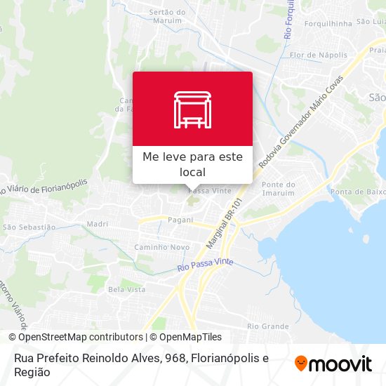 Rua Prefeito Reinoldo Alves, 968 mapa