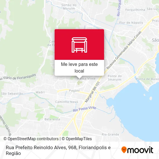Rua Prefeito Reinoldo Alves, 968 mapa