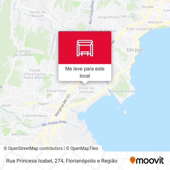 Rua Princesa Isabel, 274 mapa