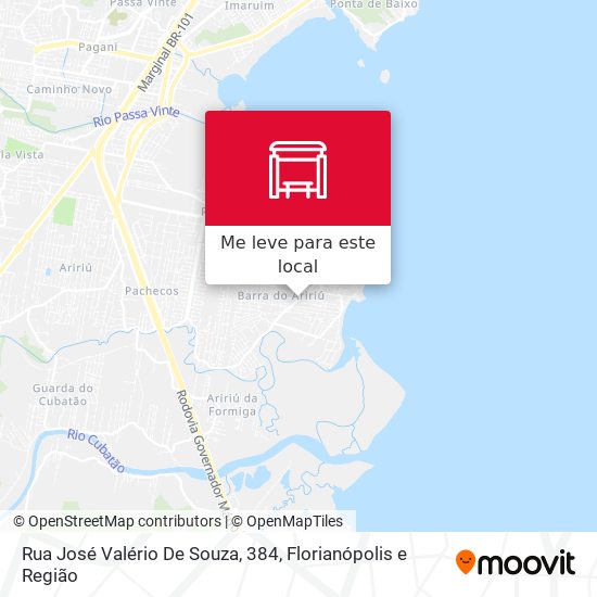 Rua José Valério De Souza, 384 mapa
