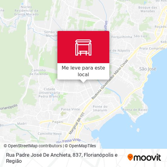 Rua Padre José De Anchieta, 837 mapa