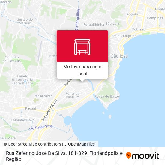Rua Zeferino José Da Silva, 181-329 mapa