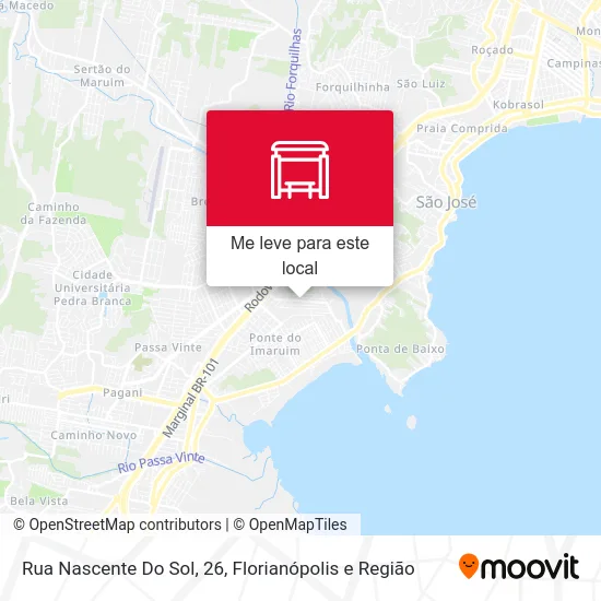 Rua Nascente Do Sol, 26 mapa
