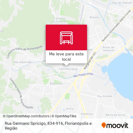 Rua Germano Spricigo, 834-916 mapa