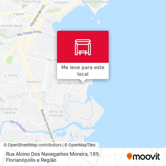 Rua Alcino Dos Navegantes Moreira, 189 mapa