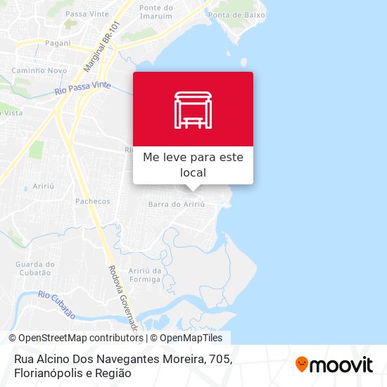 Rua Alcino Dos Navegantes Moreira, 705 mapa