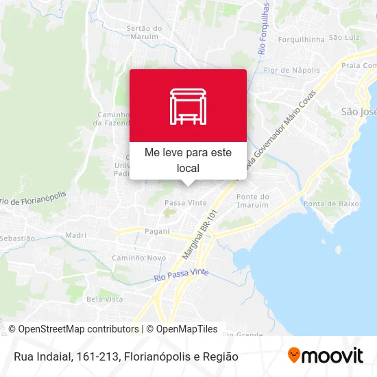 Rua Indaial, 161-213 mapa