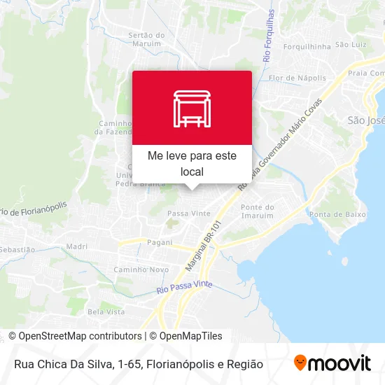 Rua Chica Da Silva, 1-65 mapa