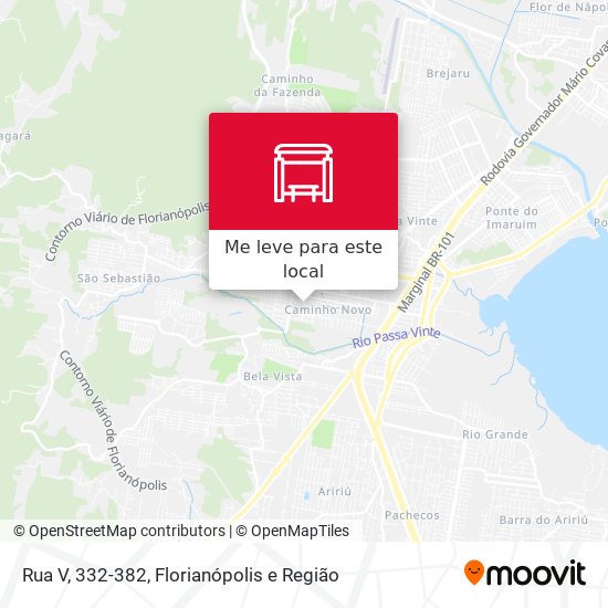 Rua V, 332-382 mapa