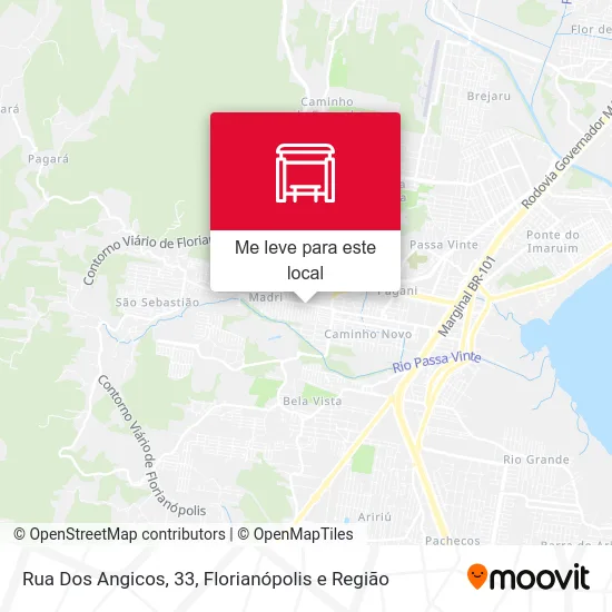 Rua Dos Angicos, 33 mapa
