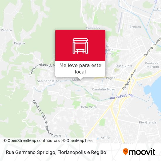 Rua Germano Spricigo mapa