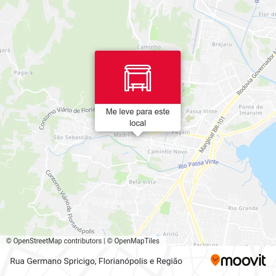 Rua Germano Spricigo mapa