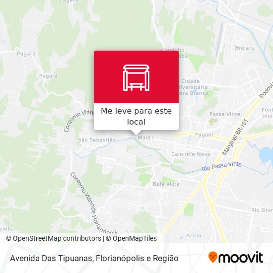Avenida Das Tipuanas mapa
