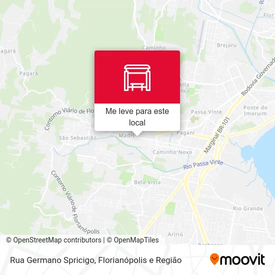 Rua Germano Spricigo mapa