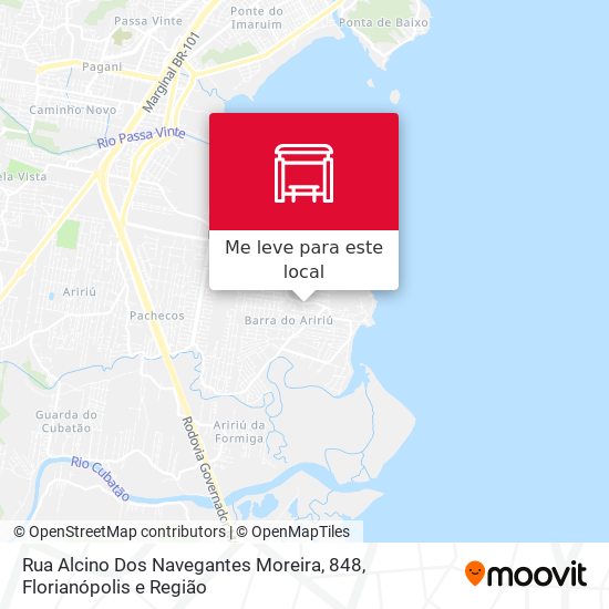 Rua Alcino Dos Navegantes Moreira, 848 mapa