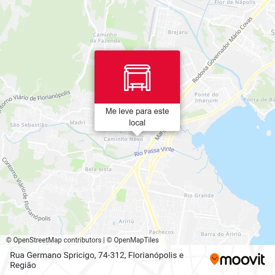 Rua Germano Spricigo, 74-312 mapa