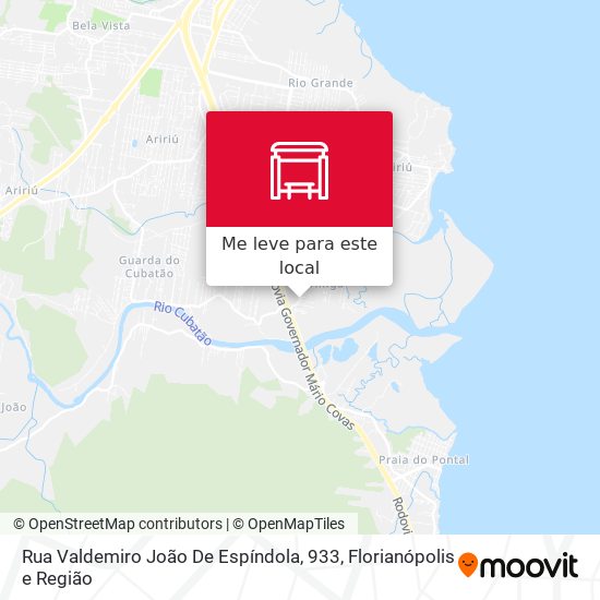 Rua Valdemiro João De Espíndola, 933 mapa