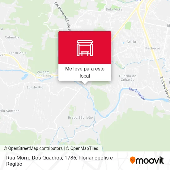 Rua Morro Dos Quadros, 1786 mapa