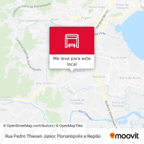 Rua Pedro Thiesen Júnior mapa