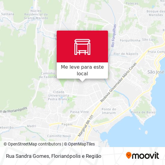 Rua Sandra Gomes mapa