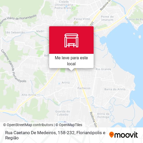 Rua Caetano De Medeiros, 158-232 mapa