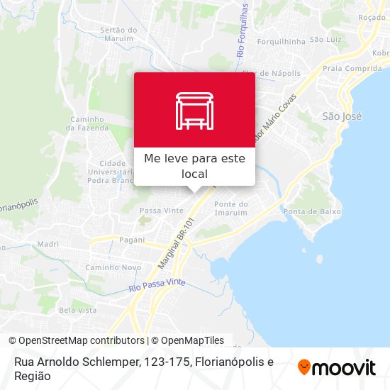 Rua Arnoldo Schlemper, 123-175 mapa