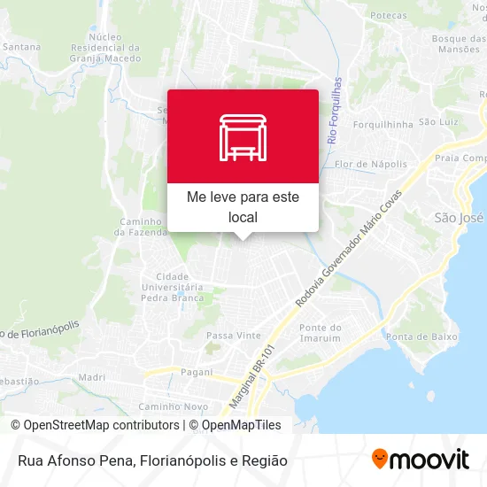 Rua Afonso Pena mapa