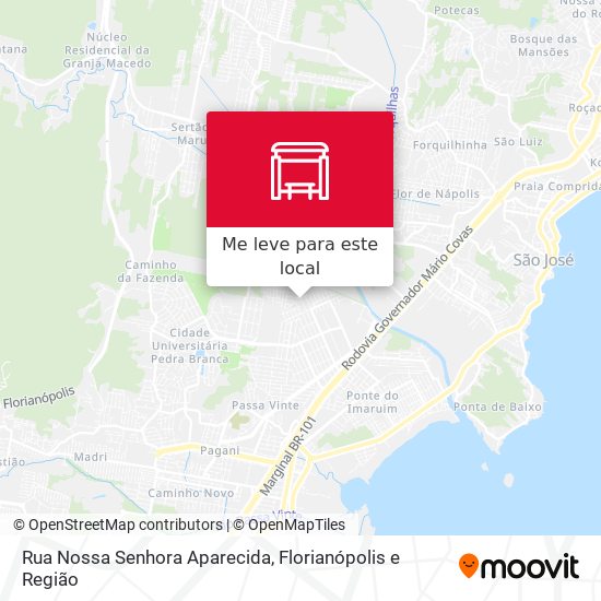 Rua Nossa Senhora Aparecida mapa