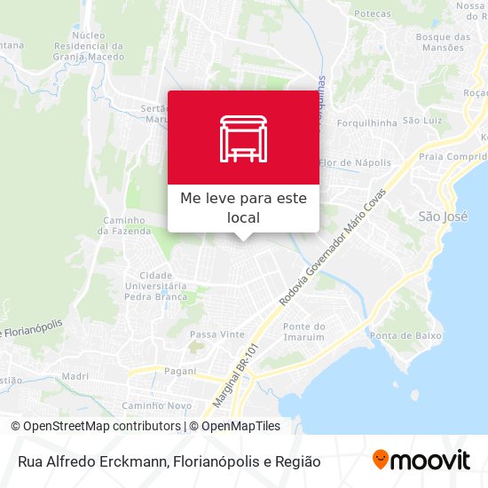 Rua Alfredo Erckmann mapa