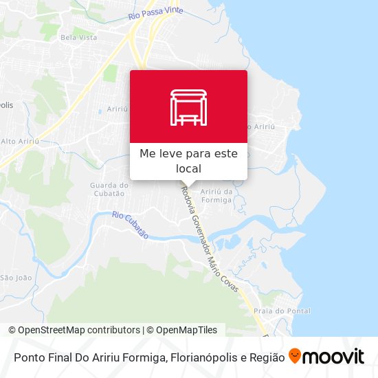 Ponto Final Do Aririu Formiga mapa