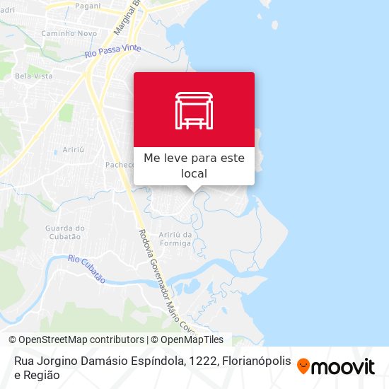 Rua Jorgino Damásio Espíndola, 1222 mapa