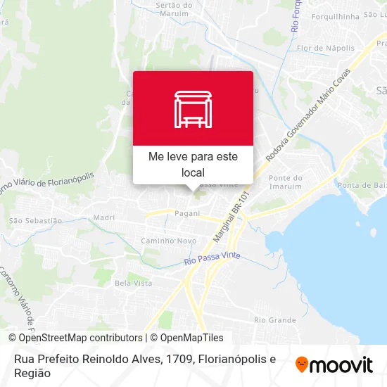 Rua Prefeito Reinoldo Alves, 1709 mapa