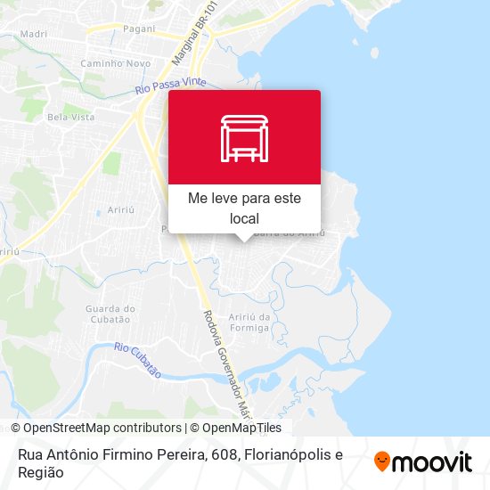 Rua Antônio Firmino Pereira, 608 mapa