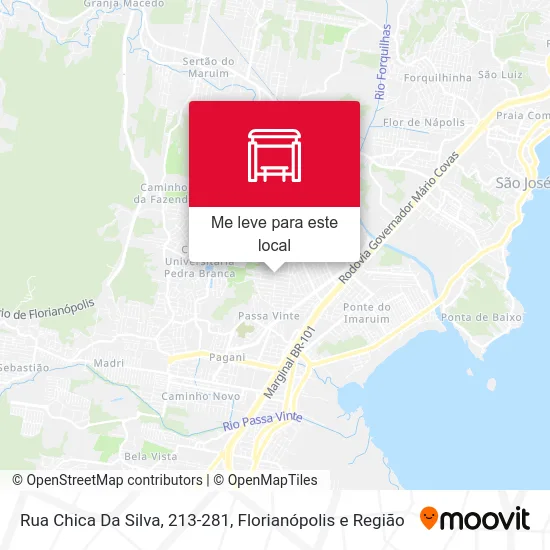 Rua Chica Da Silva, 213-281 mapa