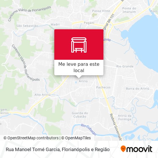 Rua Manoel Tomé Garcia mapa