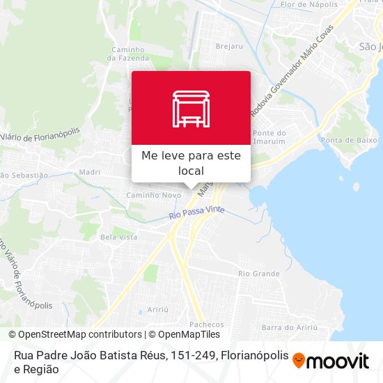 Rua Padre João Batista Réus, 151-249 mapa
