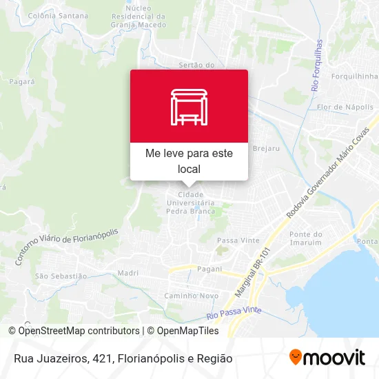 Rua Juazeiros, 421 mapa