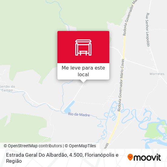 Estrada Geral Do Albardão, 4.500 mapa