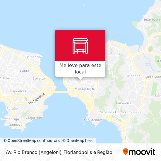 Av. Rio Branco (Angeloni) mapa