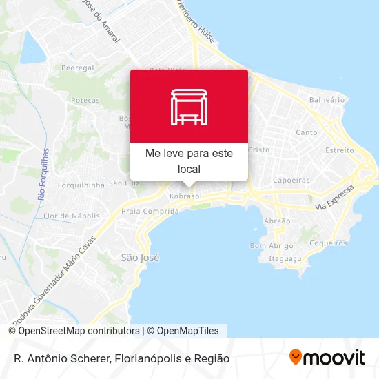 R. Antônio Scherer mapa