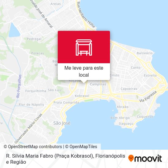 R. Silvia Maria Fabro (Praça Kobrasol) mapa