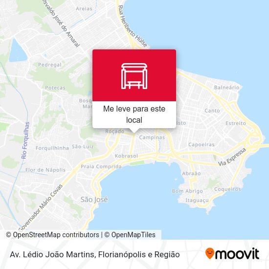 Av. Lédio João Martins mapa