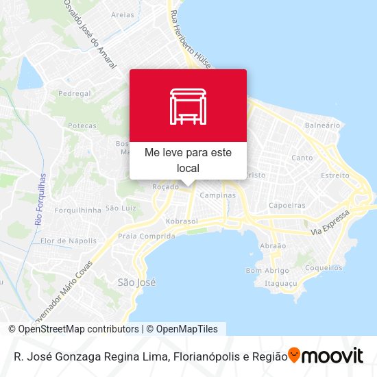 R. José Gonzaga Regina Lima mapa