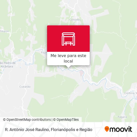 R. Antônio José Raulino mapa