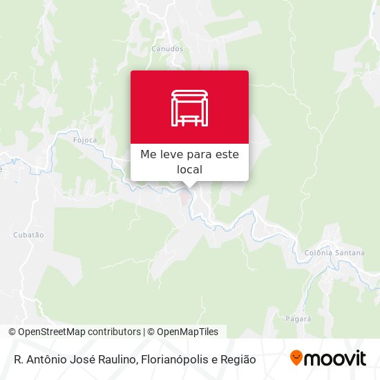 R. Antônio José Raulino mapa