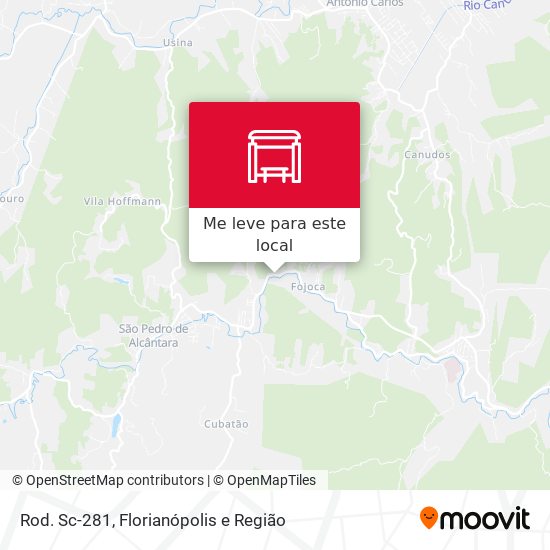 Rod. Sc-281 mapa