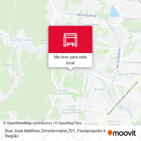 Rua José Mathias Zimmermann,701 mapa
