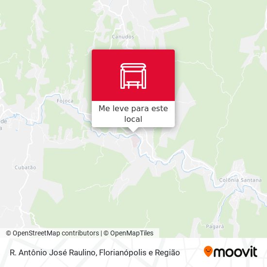 R. Antônio José Raulino mapa