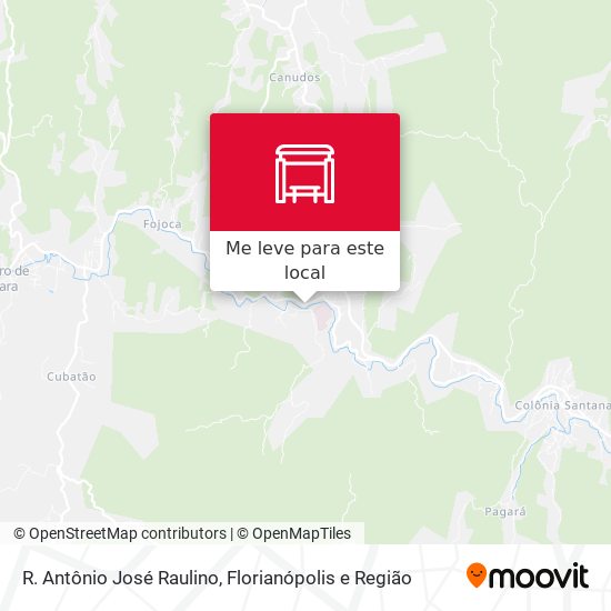 R. Antônio José Raulino mapa
